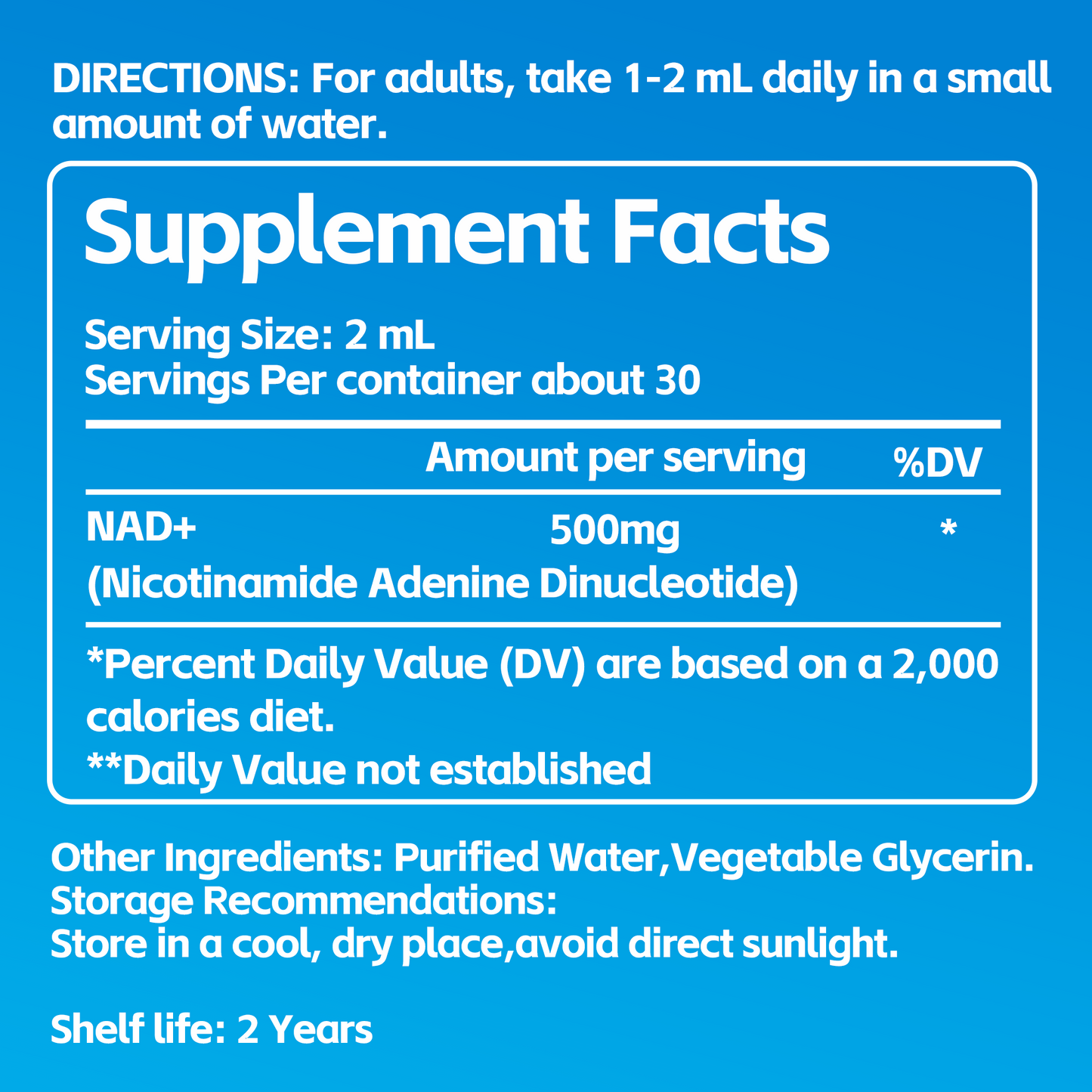 AIDEVI NAD+ Liposomal Drops | Energy Booster Keep Young