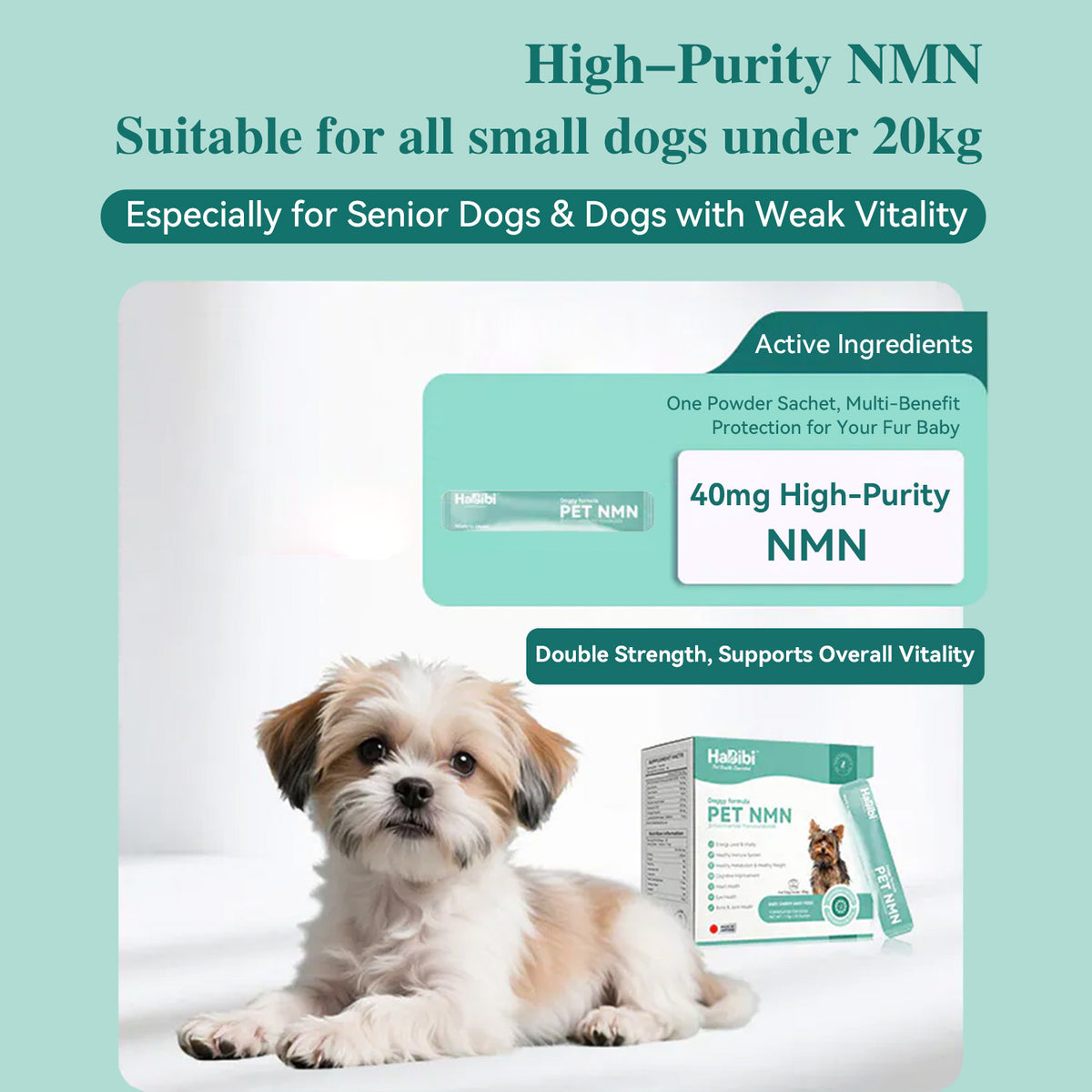 HaBibi® Doggy NMN Longevity Formula – Vitality, Joint & Healthy Aging Support