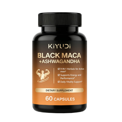 Black Maca + Ashwagandha for Men's Energy, Performance & Vitality