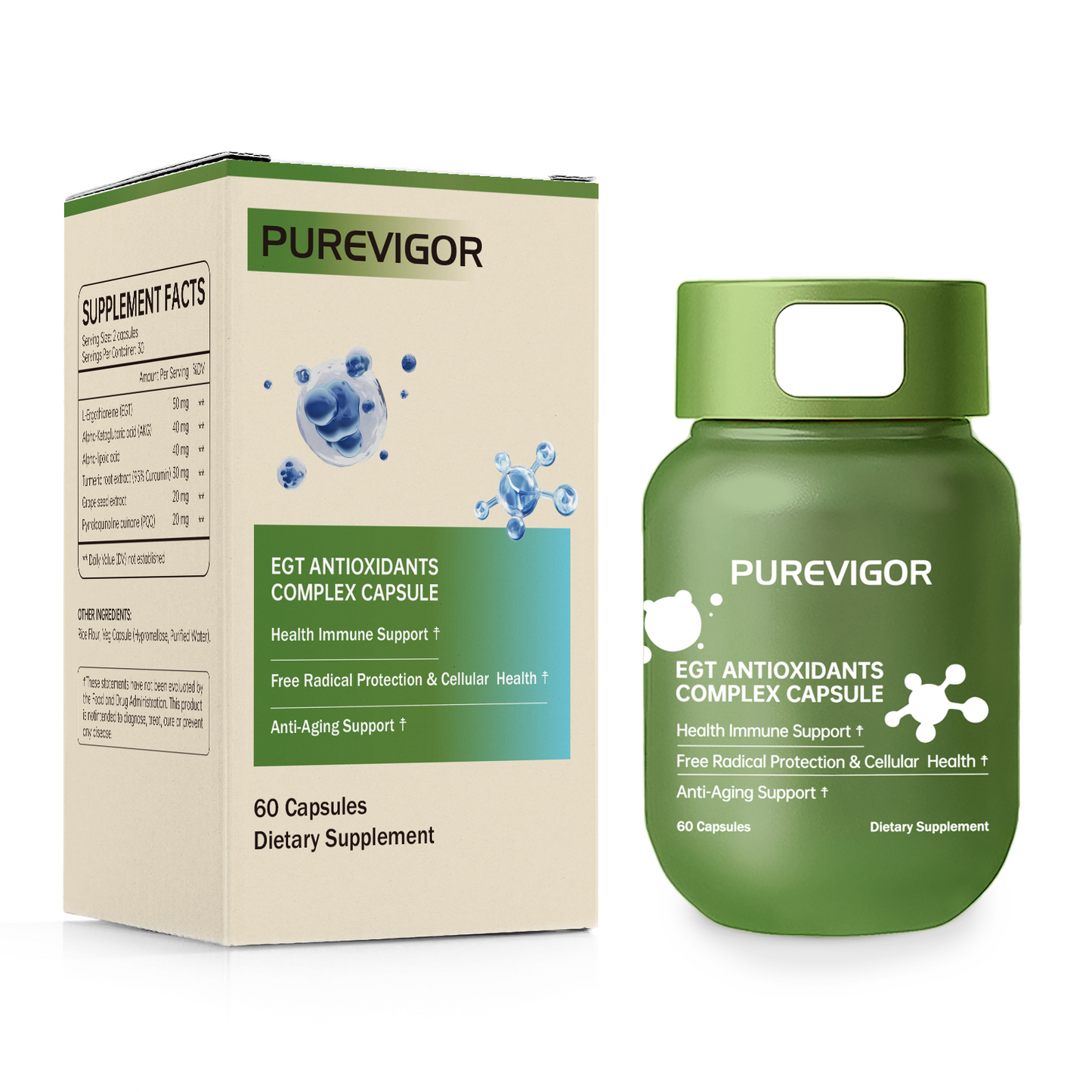 PUREVIGOR EGT Antioxidant Complex Capsules