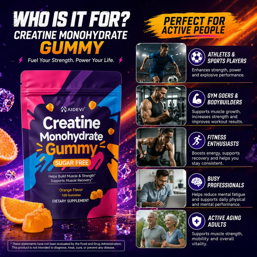 AIDEVI Creatine Monohydrate Gummies