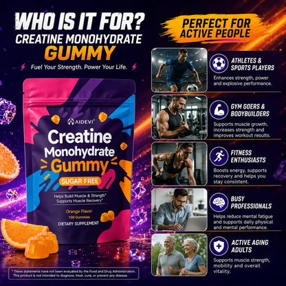 AIDEVI Creatine Monohydrate Gummies