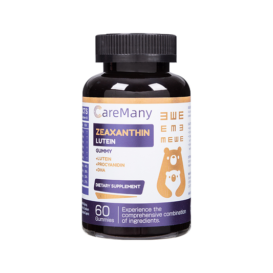 CareMany Zeaxanthin Lutein Gummies for Kids | Eye Health Support with Lutein, Zeaxanthin, Procyanidin & DHA – 60 Gummies