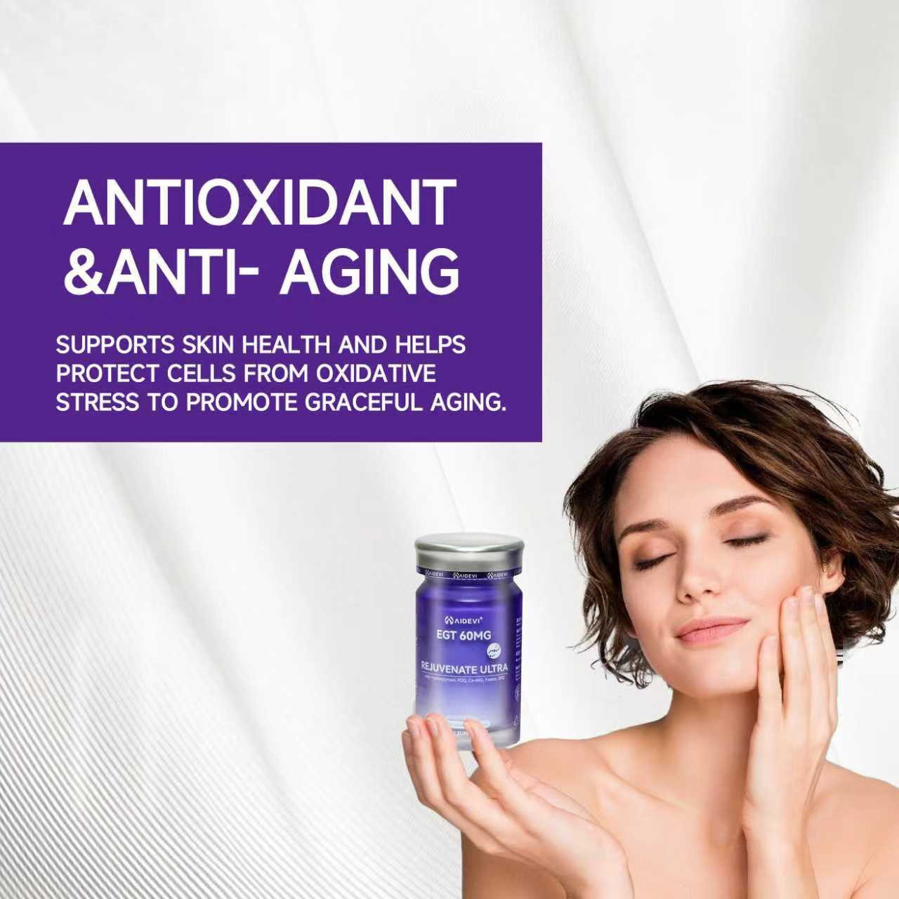 AIDEVI Ergothioneine EGT 60MG Rejuvenate Ultra Unlock Youthful Vitality