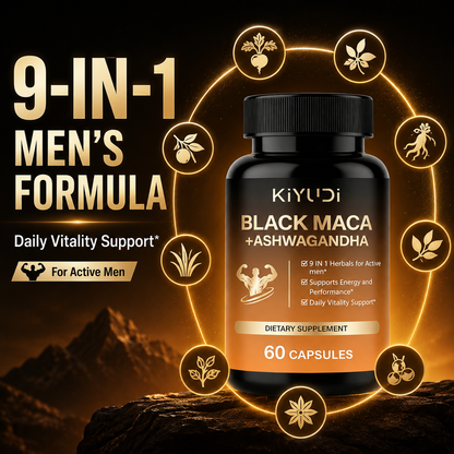 Black Maca + Ashwagandha for Men's Energy, Performance & Vitality