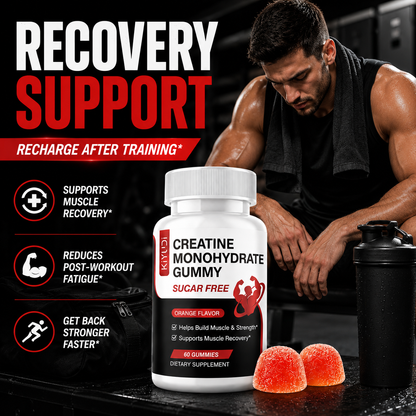 Creatine Monohydrate Gummies with BCAAs for Strength & Recovery